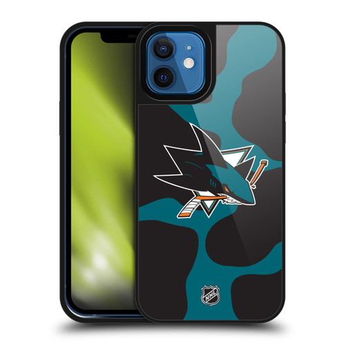 NHL San Jose Sharks Cow Pattern Gel Armour Case For Apple iPhone 12 / iPhone 12 Pro