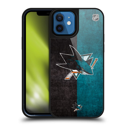 NHL San Jose Sharks Half Distressed Gel Armour Case For Apple iPhone 12 / iPhone 12 Pro