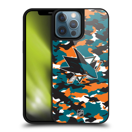 NHL San Jose Sharks Camouflage Gel Armour Case For Apple iPhone 13 Pro Max NHL San Jose Sharks Camouflage Gel Armour Case For Apple iPhone 13 Pro Max
