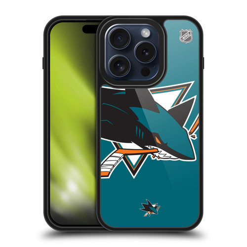 NHL San Jose Sharks Oversized Gel Armour Case For Apple iPhone 15 Pro
