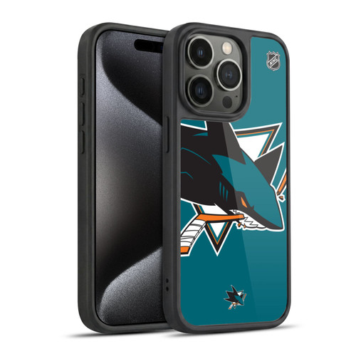 NHL San Jose Sharks Oversized Gel Armour Case For Apple iPhone 15 Pro