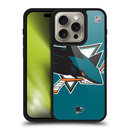 NHL San Jose Sharks Oversized Gel Armour Case For Apple iPhone 16 Pro