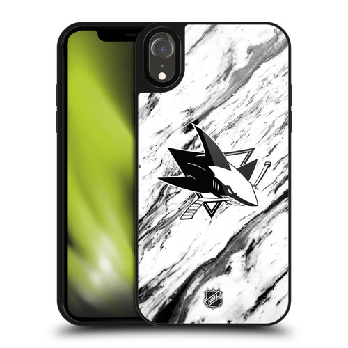 NHL San Jose Sharks Marble Gel Armour Case For Apple iPhone XR