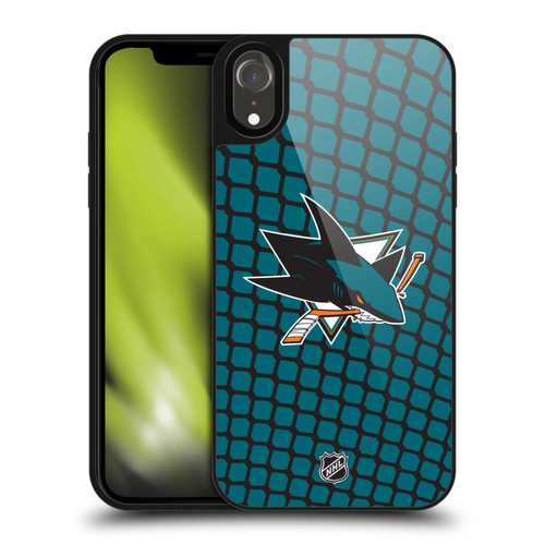 NHL San Jose Sharks Net Pattern Gel Armour Case For Apple iPhone XR