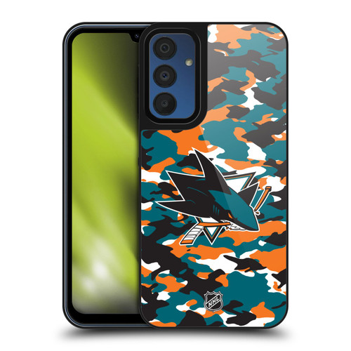 NHL San Jose Sharks Camouflage Gel Armour Case For Samsung Galaxy A15