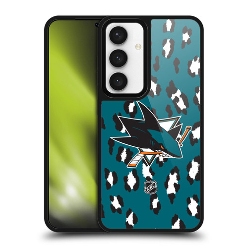 NHL San Jose Sharks Leopard Pattern Gel Armour Case For Samsung Galaxy S24 5G