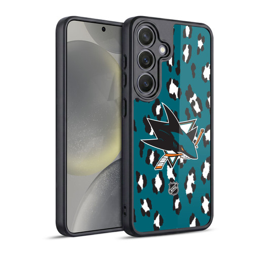 NHL San Jose Sharks Leopard Pattern Gel Armour Case For Samsung Galaxy S24 5G
