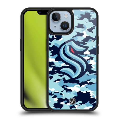 NHL Seattle Kraken Camouflage Gel Armour Case For Apple iPhone 14