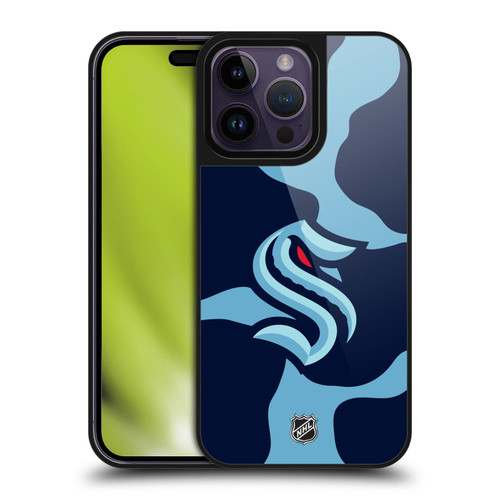 NHL Seattle Kraken Cow Pattern Gel Armour Case For Apple iPhone 14 Pro Max
