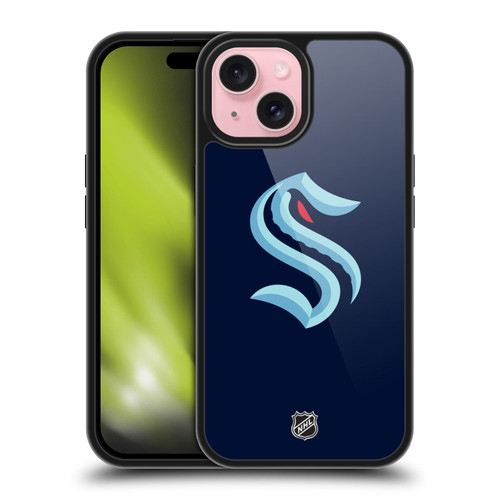 NHL Seattle Kraken Plain Gel Armour Case For Apple iPhone 15