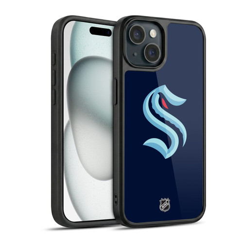 NHL Seattle Kraken Plain Gel Armour Case For Apple iPhone 15