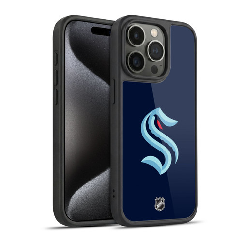 NHL Seattle Kraken Plain Gel Armour Case For Apple iPhone 15 Pro