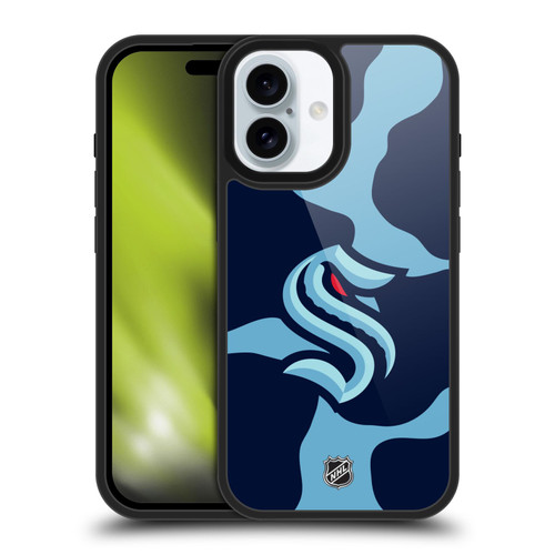 NHL Seattle Kraken Cow Pattern Gel Armour Case For Apple iPhone 16