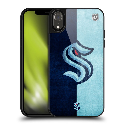 NHL Seattle Kraken Half Distressed Gel Armour Case For Apple iPhone XR