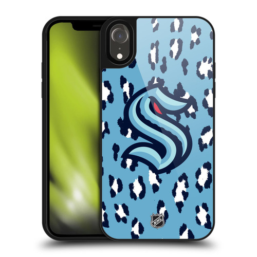 NHL Seattle Kraken Leopard Pattern Gel Armour Case For Apple iPhone XR
