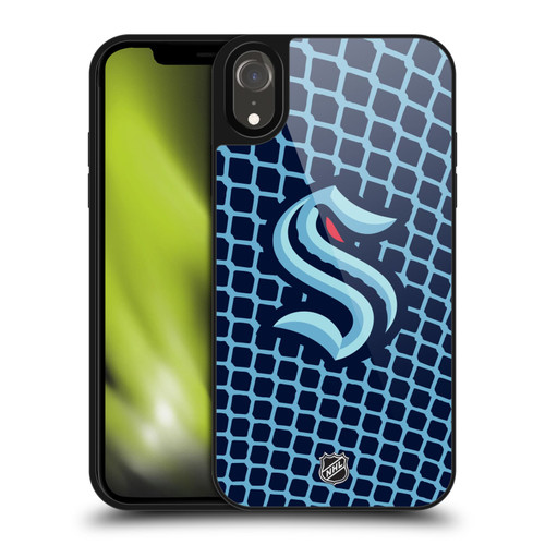 NHL Seattle Kraken Net Pattern Gel Armour Case For Apple iPhone XR NHL Seattle Kraken Net Pattern Gel Armour Case For Apple iPhone XR