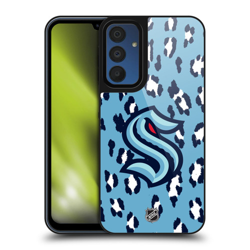 NHL Seattle Kraken Leopard Pattern Gel Armour Case For Samsung Galaxy A15
