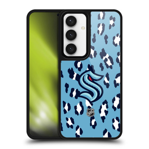 NHL Seattle Kraken Leopard Pattern Gel Armour Case For Samsung Galaxy S24 5G