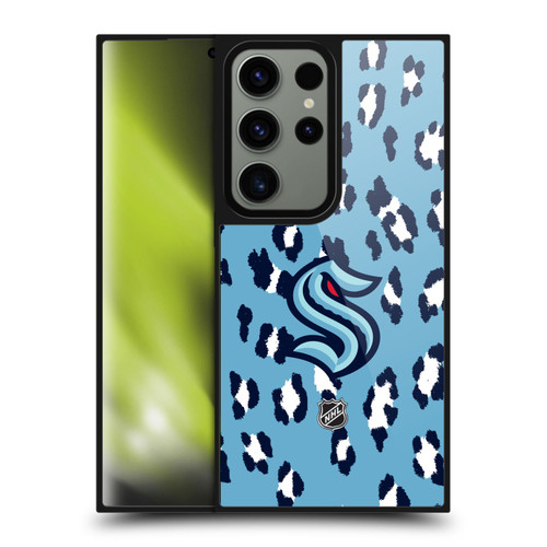 NHL Seattle Kraken Leopard Pattern Gel Armour Case For Samsung Galaxy S24 Ultra 5G