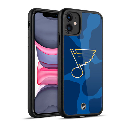 NHL St Louis Blues Cow Pattern Gel Armour Case For Apple iPhone 11