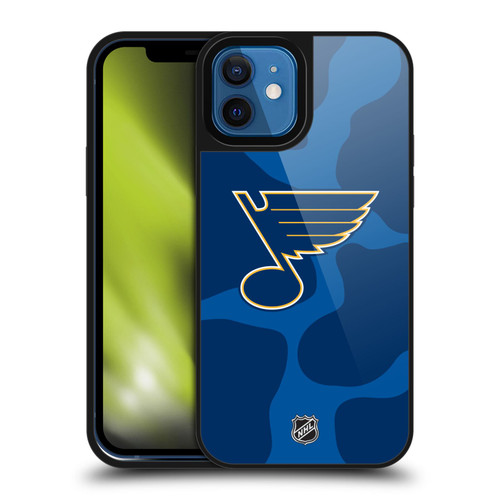 NHL St Louis Blues Cow Pattern Gel Armour Case For Apple iPhone 12 / iPhone 12 Pro