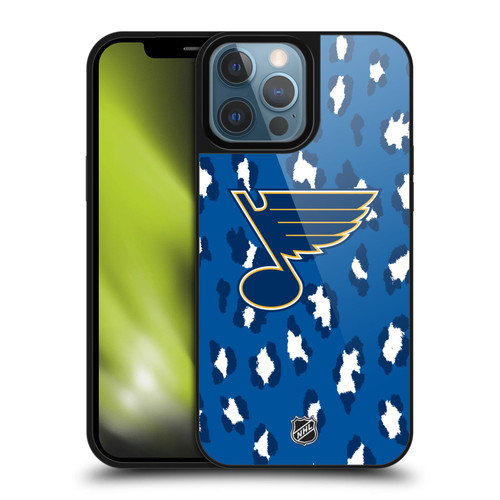 NHL St Louis Blues Leopard Pattern Gel Armour Case For Apple iPhone 13 Pro Max NHL St Louis Blues Leopard Pattern Gel Armour Case For Apple iPhone 13 Pro Max