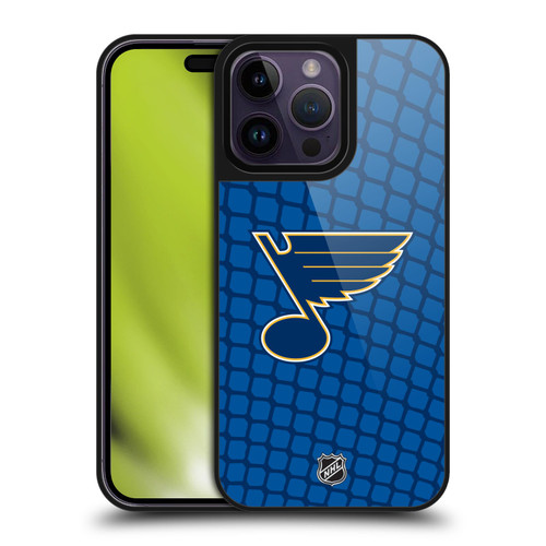 NHL St Louis Blues Net Pattern Gel Armour Case For Apple iPhone 14 Pro Max NHL St Louis Blues Net Pattern Gel Armour Case For Apple iPhone 14 Pro Max