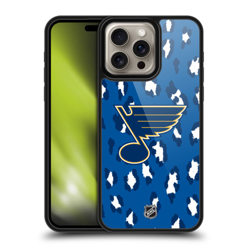 NHL St Louis Blues Leopard Pattern Gel Armour Case For Apple iPhone 16 Pro Max NHL St Louis Blues Leopard Pattern Gel Armour Case For Apple iPhone 16 Pro Max