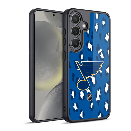 NHL St Louis Blues Leopard Pattern Gel Armour Case For Samsung Galaxy S24 5G