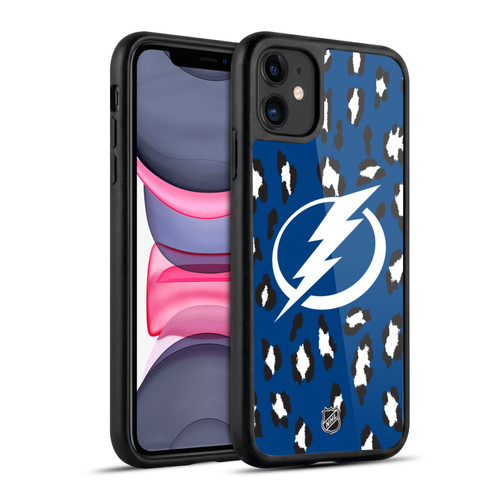 NHL Tampa Bay Lightning Leopard Pattern Gel Armour Case For Apple iPhone 11