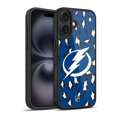 NHL Tampa Bay Lightning Leopard Pattern Gel Armour Case For Apple iPhone 16