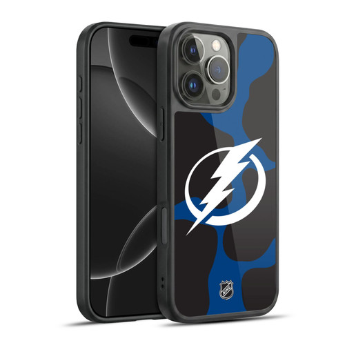 NHL Tampa Bay Lightning Cow Pattern Gel Armour Case For Apple iPhone 16 Pro Max