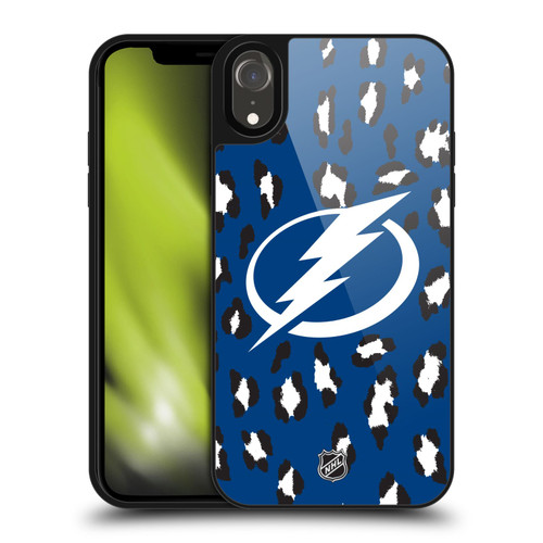 NHL Tampa Bay Lightning Leopard Pattern Gel Armour Case For Apple iPhone XR NHL Tampa Bay Lightning Leopard Pattern Gel Armour Case For Apple iPhone XR