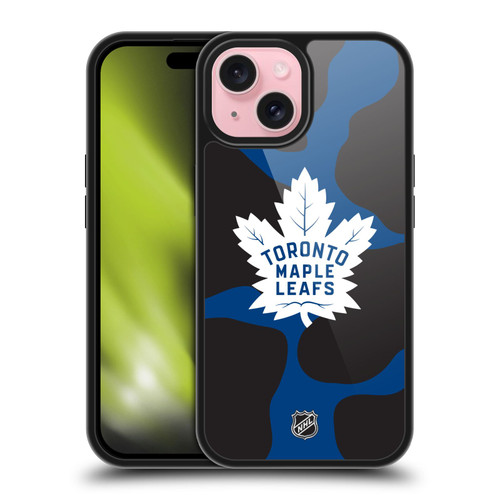 NHL Toronto Maple Leafs Cow Pattern Gel Armour Case For Apple iPhone 15