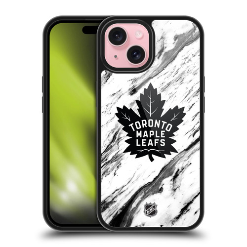 NHL Toronto Maple Leafs Marble Gel Armour Case For Apple iPhone 15 NHL Toronto Maple Leafs Marble Gel Armour Case For Apple iPhone 15