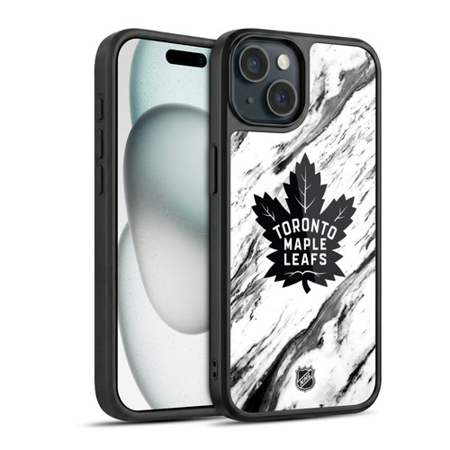 NHL Toronto Maple Leafs Marble Gel Armour Case For Apple iPhone 15