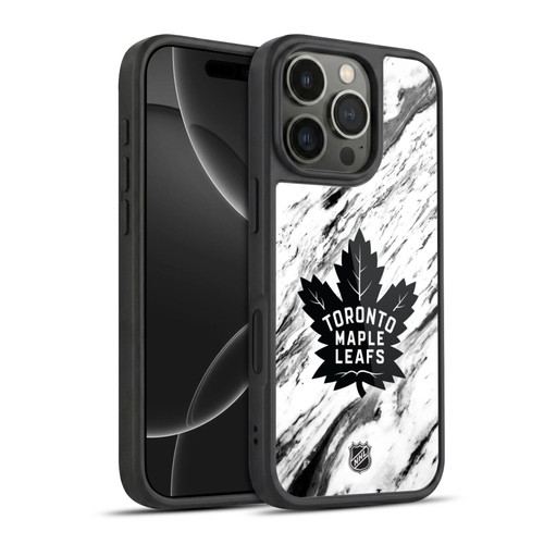 NHL Toronto Maple Leafs Marble Gel Armour Case For Apple iPhone 16 Pro