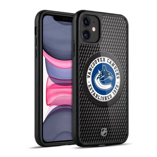 NHL Vancouver Canucks Puck Texture Gel Armour Case For Apple iPhone 11