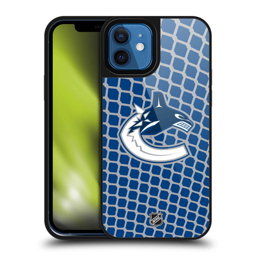 NHL Vancouver Canucks Net Pattern Gel Armour Case For Apple iPhone 12 / iPhone 12 Pro