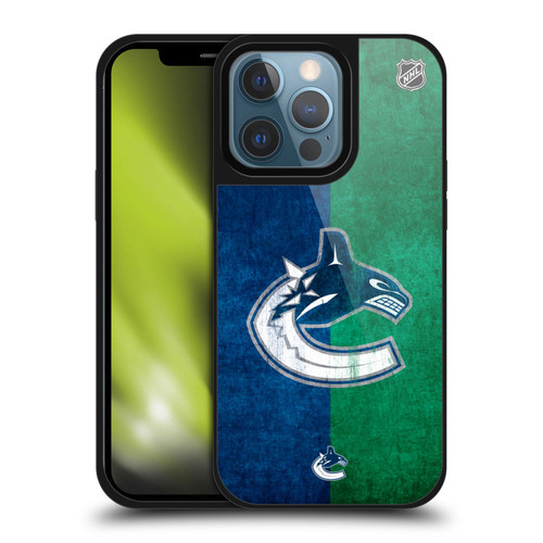 NHL Vancouver Canucks Half Distressed Gel Armour Case For Apple iPhone 13 Pro NHL Vancouver Canucks Half Distressed Gel Armour Case For Apple iPhone 13 Pro