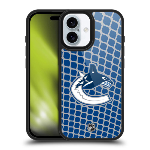 NHL Vancouver Canucks Net Pattern Gel Armour Case For Apple iPhone 16