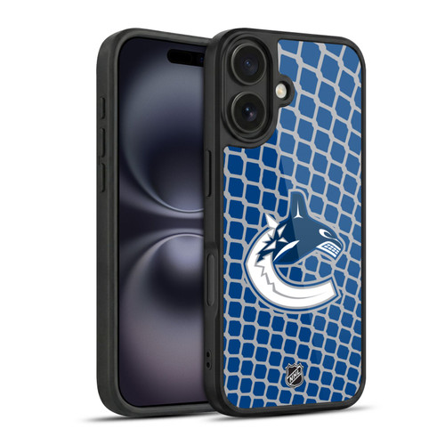 NHL Vancouver Canucks Net Pattern Gel Armour Case For Apple iPhone 16
