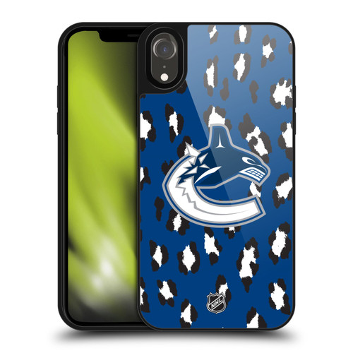 NHL Vancouver Canucks Leopard Pattern Gel Armour Case For Apple iPhone XR NHL Vancouver Canucks Leopard Pattern Gel Armour Case For Apple iPhone XR