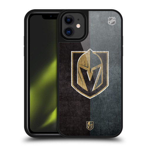 NHL Vegas Golden Knights Half Distressed Gel Armour Case For Apple iPhone 11 NHL Vegas Golden Knights Half Distressed Gel Armour Case For Apple iPhone 11