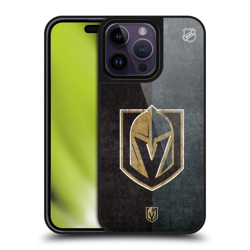 NHL Vegas Golden Knights Half Distressed Gel Armour Case For Apple iPhone 14 Pro Max NHL Vegas Golden Knights Half Distressed Gel Armour Case For Apple iPhone 14 Pro Max
