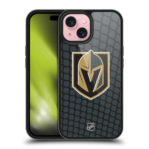 NHL Vegas Golden Knights Net Pattern Gel Armour Case For Apple iPhone 15