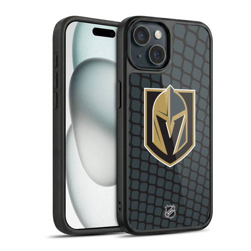 NHL Vegas Golden Knights Net Pattern Gel Armour Case For Apple iPhone 15