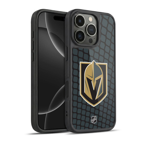 NHL Vegas Golden Knights Net Pattern Gel Armour Case For Apple iPhone 16 Pro