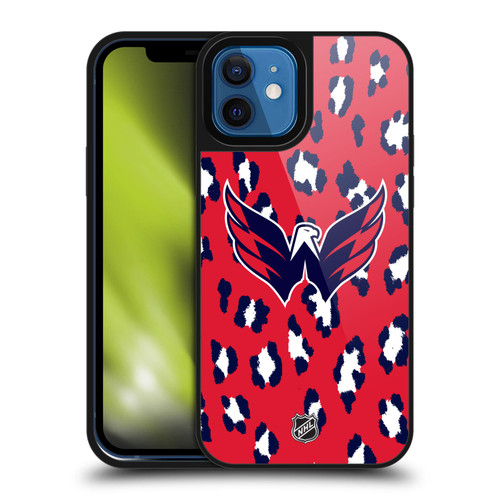 NHL Washington Capitals Leopard Pattern Gel Armour Case For Apple iPhone 12 / iPhone 12 Pro