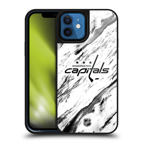 NHL Washington Capitals Marble Gel Armour Case For Apple iPhone 12 / iPhone 12 Pro